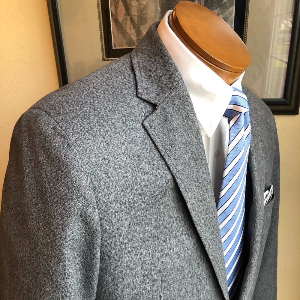 Banana Republic Grey Jasper All Cotton Jacket 42R